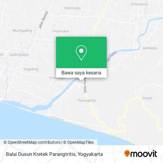 Peta Balai Dusun Kretek Parangtritis