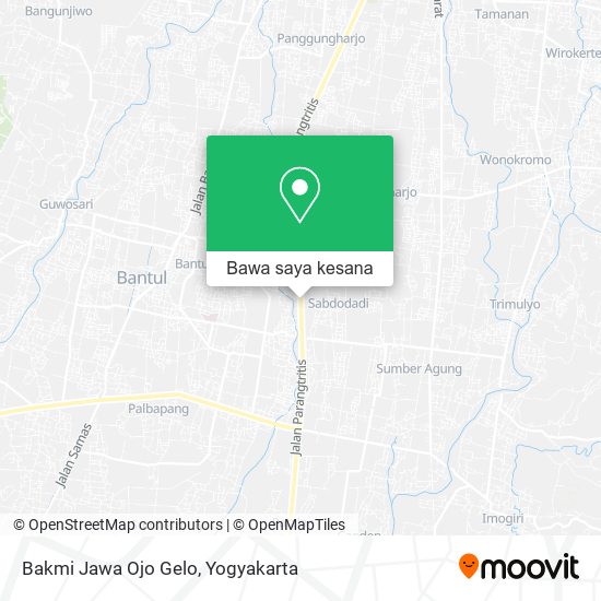 Peta Bakmi Jawa Ojo Gelo