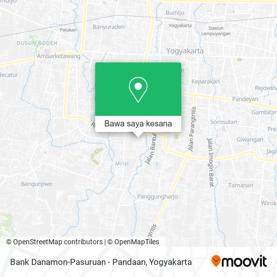 Peta Bank Danamon-Pasuruan - Pandaan