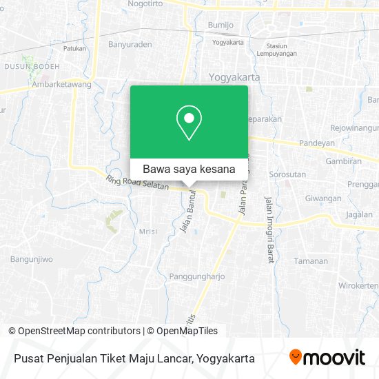 Peta Pusat Penjualan Tiket Maju Lancar
