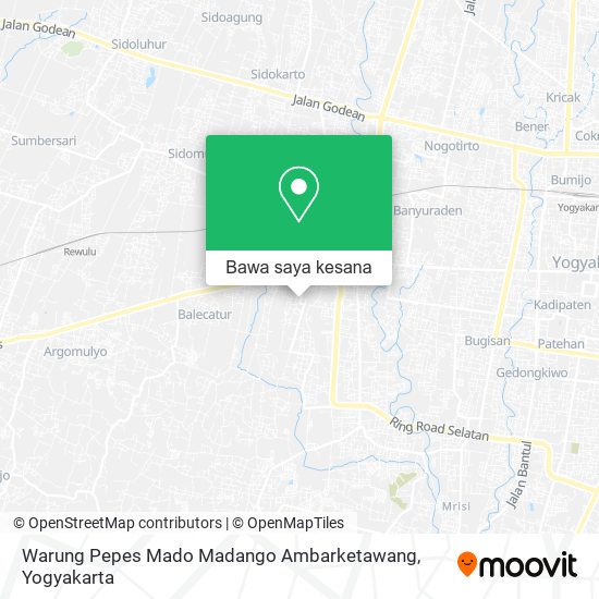 Peta Warung Pepes Mado Madango Ambarketawang