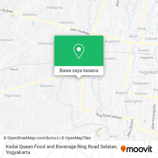 Peta Kedai Queen Food and Baverage Ring Road Selatan