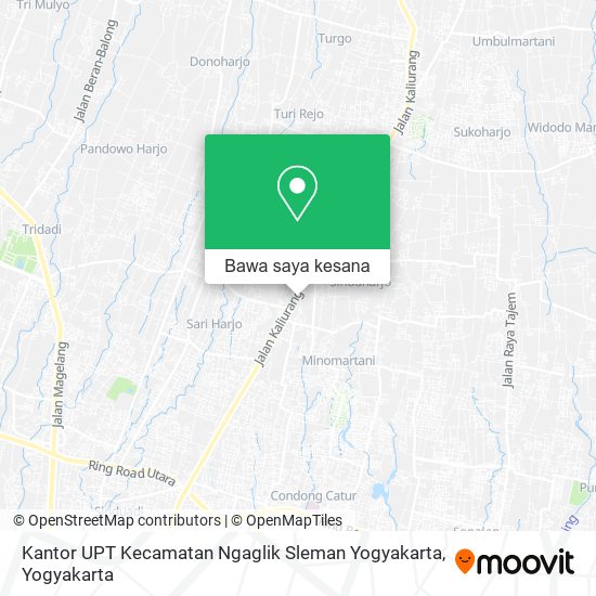 Peta Kantor UPT Kecamatan Ngaglik Sleman Yogyakarta