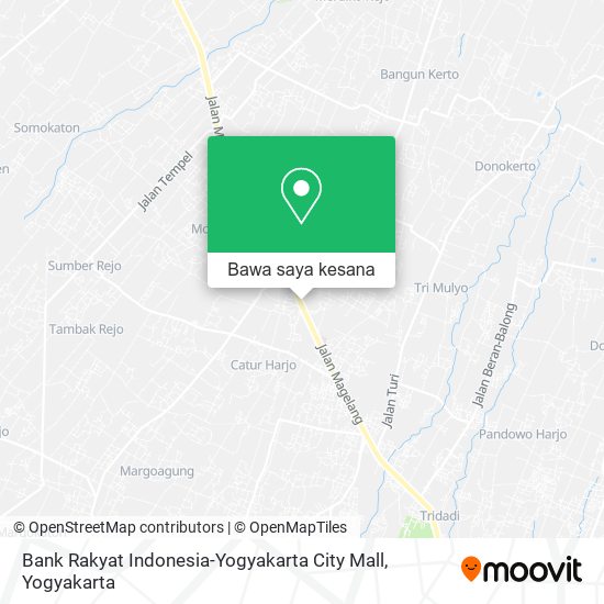 Peta Bank Rakyat Indonesia-Yogyakarta City Mall