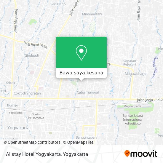 Peta Allstay Hotel Yogyakarta