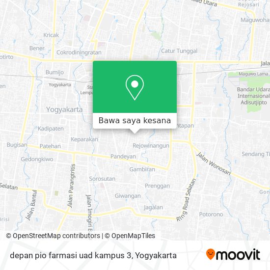 Peta depan pio farmasi uad kampus 3