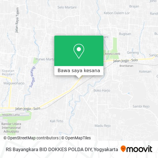 Peta RS Bayangkara BID DOKKES POLDA DIY