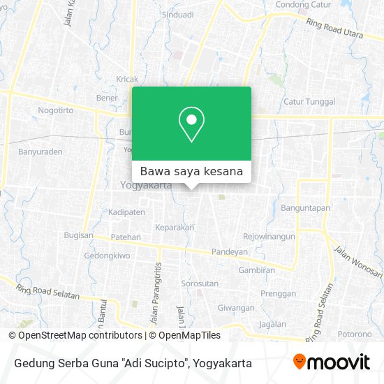 Peta Gedung Serba Guna "Adi Sucipto"