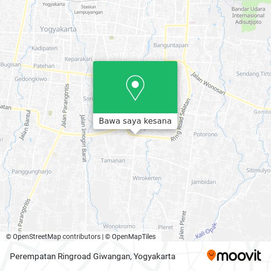 Peta Perempatan Ringroad Giwangan