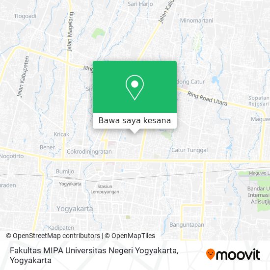 Peta Fakultas MIPA Universitas Negeri Yogyakarta