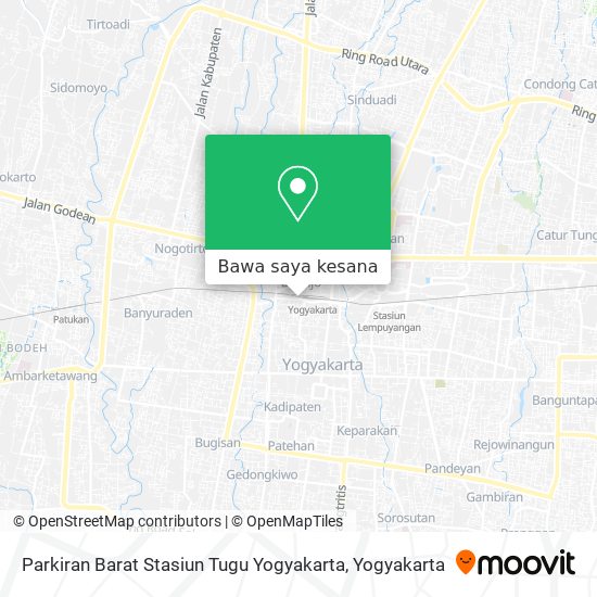 Peta Parkiran Barat Stasiun Tugu Yogyakarta