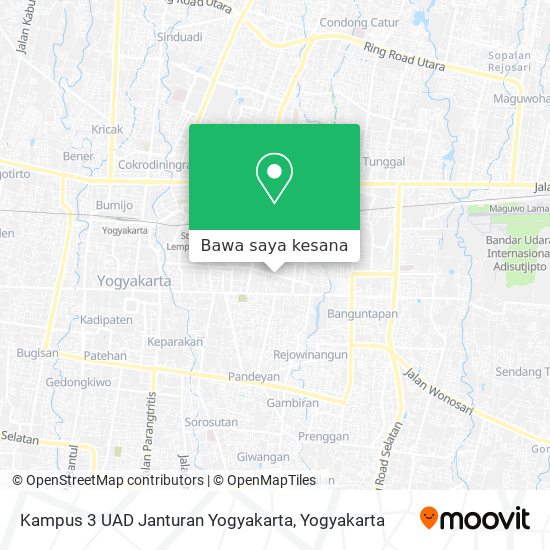 Peta Kampus 3 UAD Janturan Yogyakarta