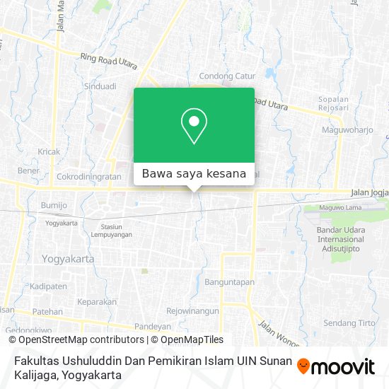 Peta Fakultas Ushuluddin Dan Pemikiran Islam UIN Sunan Kalijaga