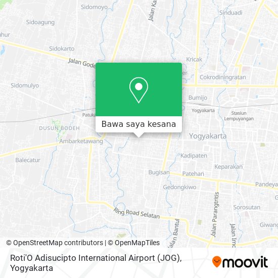 Peta Roti'O Adisucipto International Airport (JOG)