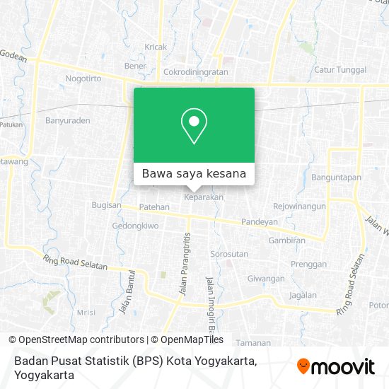 Peta Badan Pusat Statistik (BPS) Kota Yogyakarta