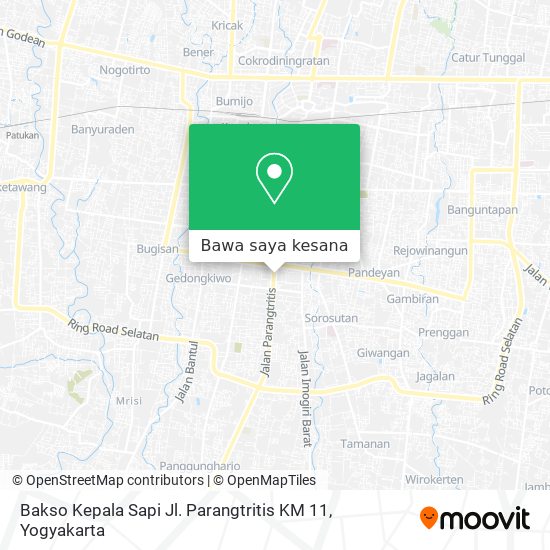 Peta Bakso Kepala Sapi Jl. Parangtritis KM 11