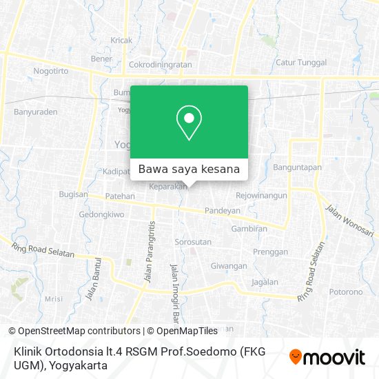 Peta Klinik Ortodonsia lt.4 RSGM Prof.Soedomo (FKG UGM)