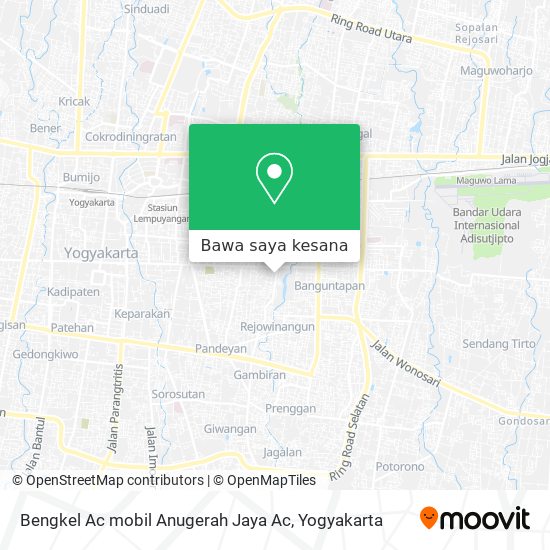 Peta Bengkel Ac mobil  Anugerah Jaya Ac