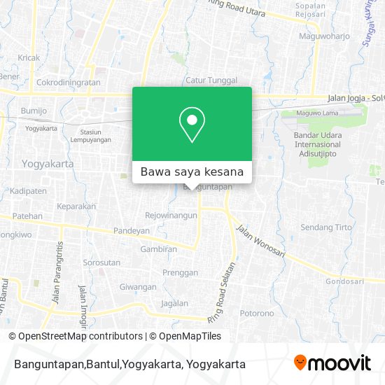 Peta Banguntapan,Bantul,Yogyakarta