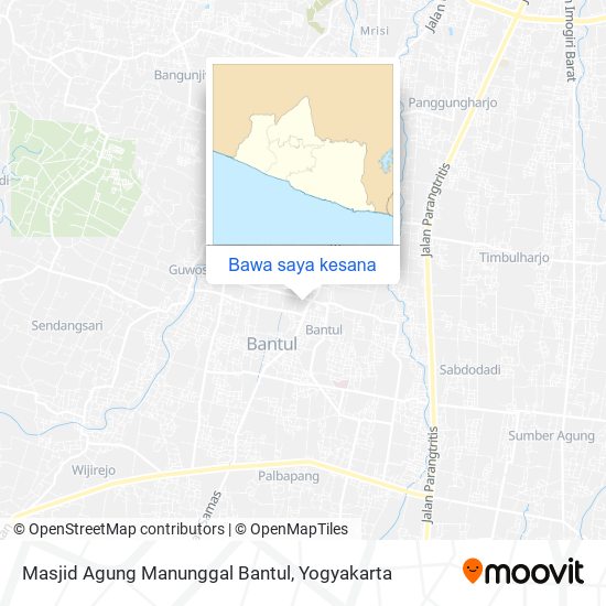 Peta Masjid Agung Manunggal Bantul