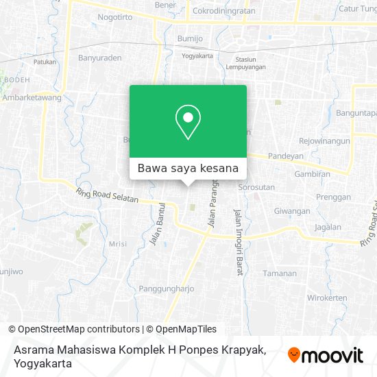 Peta Asrama Mahasiswa Komplek H Ponpes Krapyak