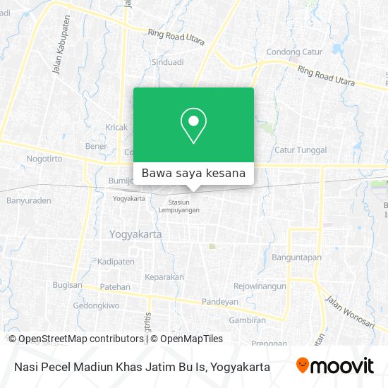 Peta Nasi Pecel Madiun Khas Jatim Bu Is