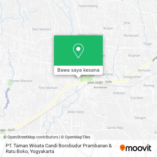 Peta PT. Taman Wisata Candi Borobudur Prambanan & Ratu Boko