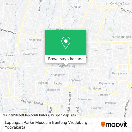 Peta Lapangan Parkir Museum Benteng Vredeburg