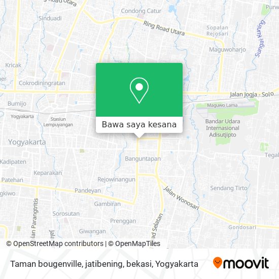 Peta Taman bougenville, jatibening, bekasi