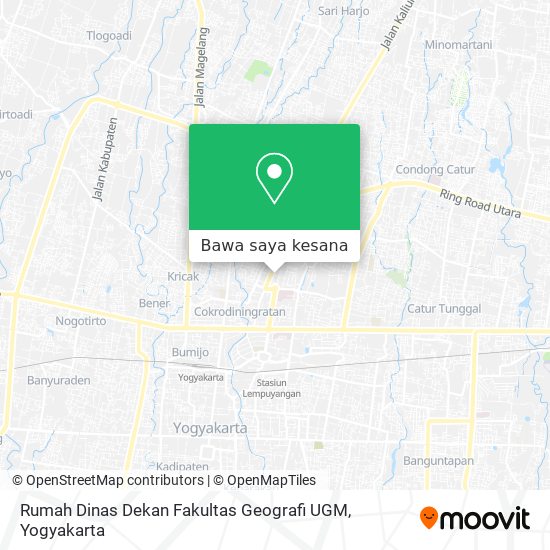 Peta Rumah Dinas Dekan Fakultas Geografi UGM