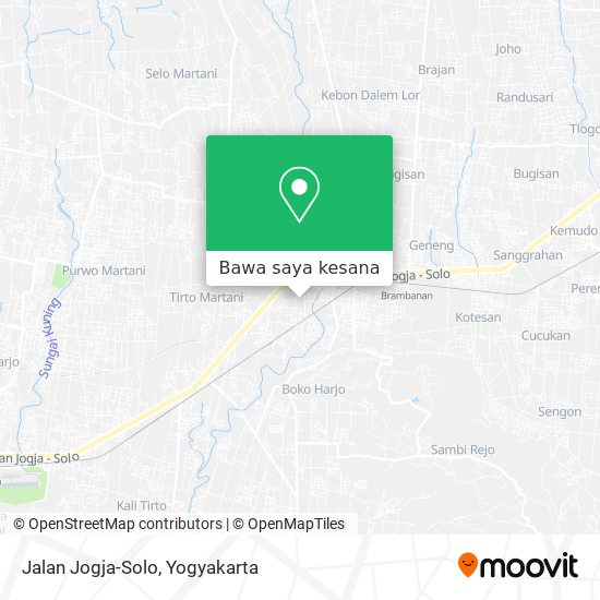 Peta Jalan Jogja-Solo