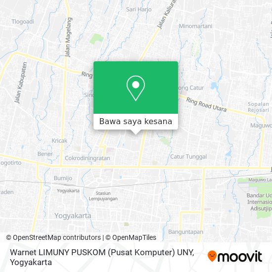 Peta Warnet LIMUNY PUSKOM (Pusat Komputer) UNY