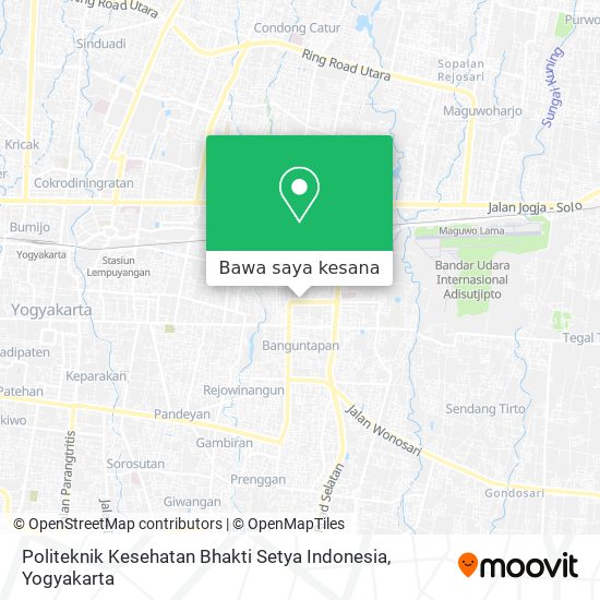 Peta Politeknik Kesehatan Bhakti Setya Indonesia