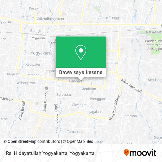 Peta Rs. Hidayatullah Yogyakarta
