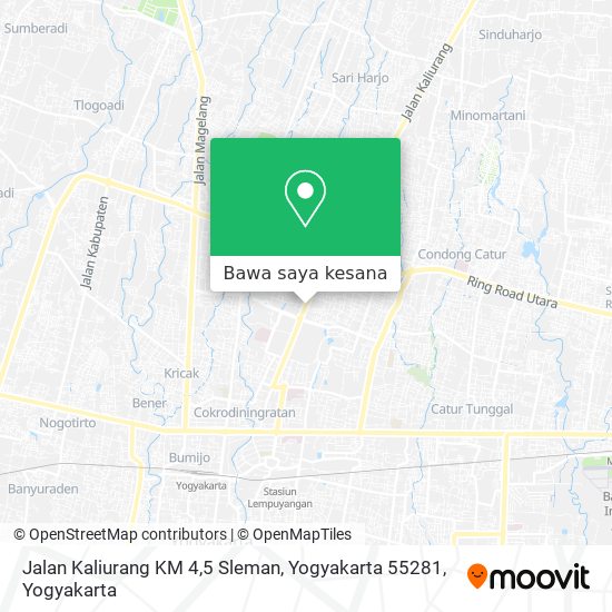 Peta Jalan Kaliurang KM 4,5 Sleman, Yogyakarta 55281