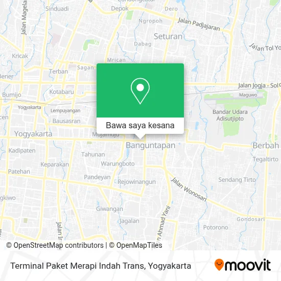 Peta Terminal Paket Merapi Indah Trans
