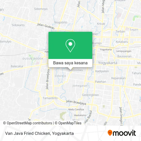Peta Van Java Fried Chicken