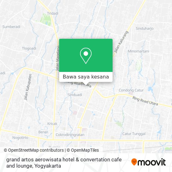 Peta grand artos aerowisata hotel & convertation cafe and lounge