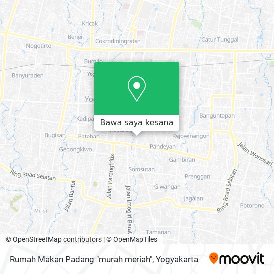 Peta Rumah Makan Padang "murah meriah"