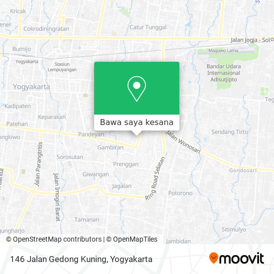 Peta 146 Jalan Gedong Kuning