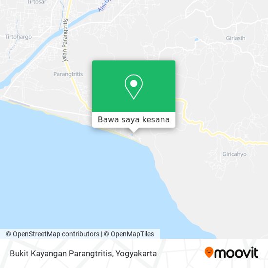 Peta Bukit Kayangan Parangtritis