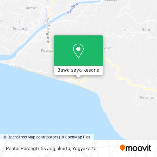Peta Pantai Parangtritis Jogjakarta