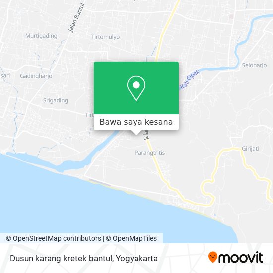 Peta Dusun karang kretek bantul