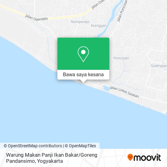 Peta Warung Makan Panji Ikan Bakar / Goreng Pandansimo