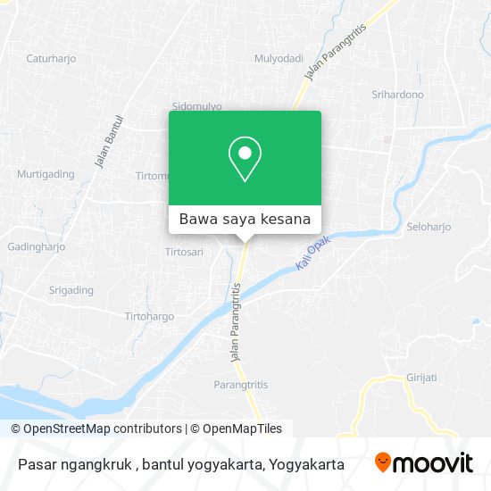 Peta Pasar ngangkruk , bantul yogyakarta