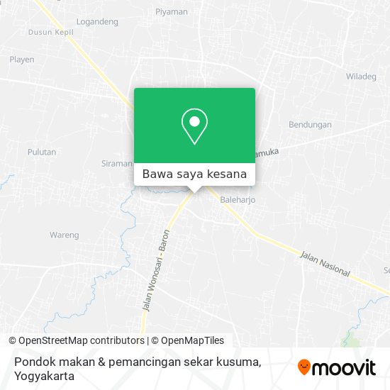 Peta Pondok makan & pemancingan sekar kusuma