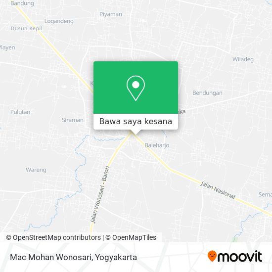 Peta Mac Mohan Wonosari