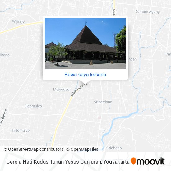 Peta Gereja Hati Kudus Tuhan Yesus Ganjuran