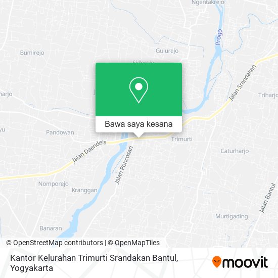Peta Kantor Kelurahan Trimurti Srandakan Bantul