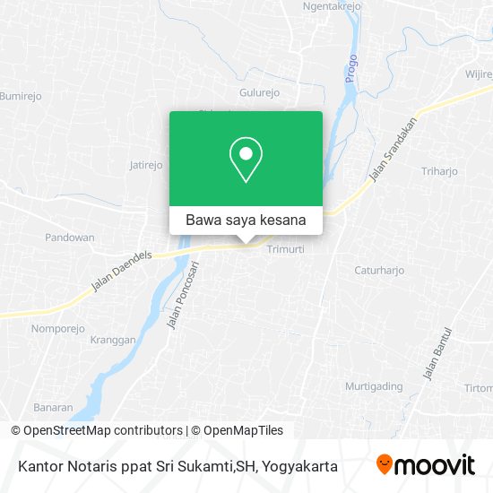 Peta Kantor Notaris ppat Sri Sukamti,SH